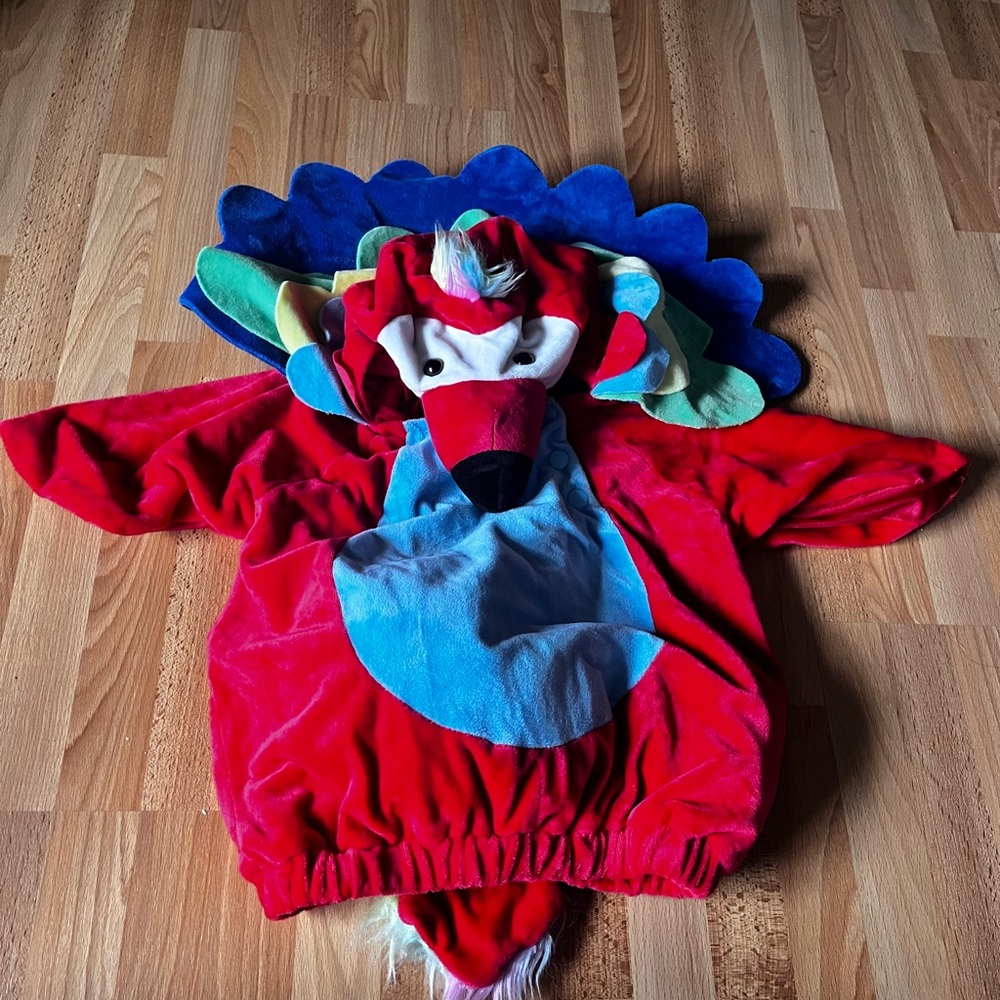 Colorful Parrot Toddler Costume 12/18 months